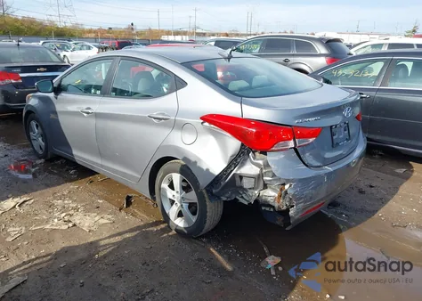 2012 Hyundai Elantra Gls (Ulsan Plant) from USA, damaged, VIN KMHDH4AE6CU433052